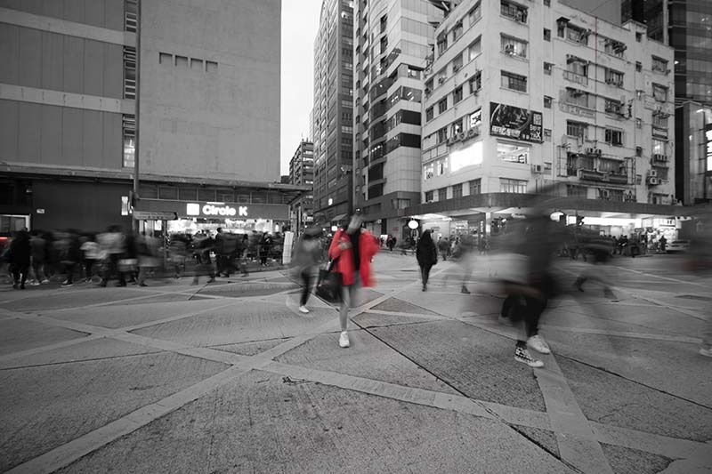 person-walking person walking in street